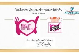 Collecte de jouets organisée par Atlansèvre Entreprises