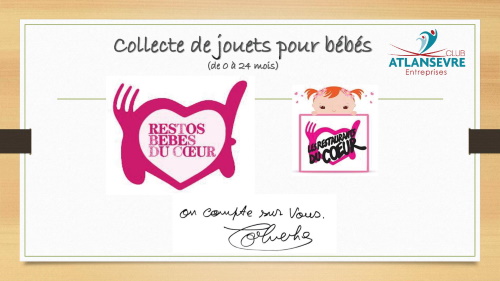 Collecte de jouets organisée par Atlansèvre Entreprises